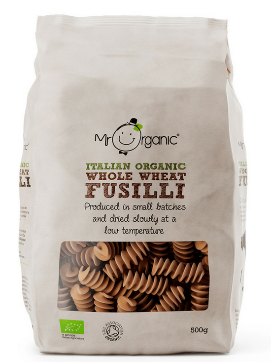 Whole Wheat Fusilli Pasta, Organic 500g (Mr Organic)
