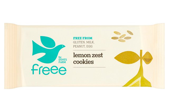 Organic Lemon Zest Cookies, Gluten Free 150g (Doves Farm)
