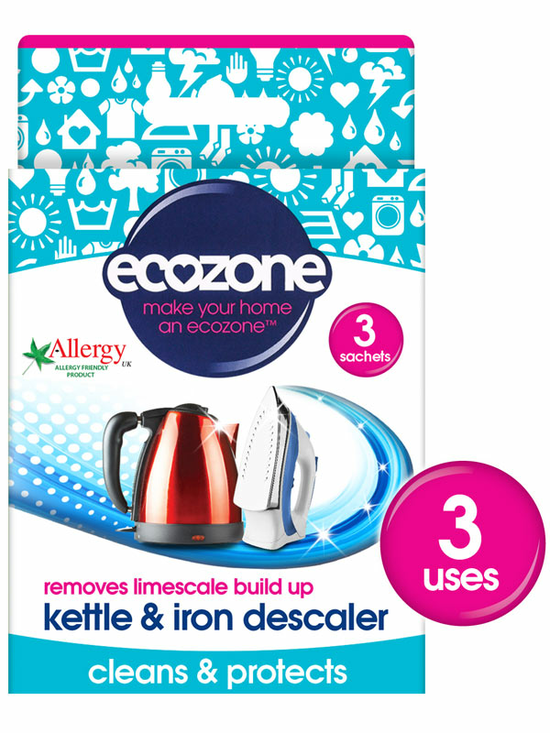 Kettle & Iron Descaler - 3 Sachets (Ecozone)