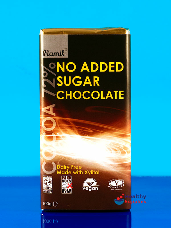 Plain Chocolate 100g - No Added Sugar (Plamil)