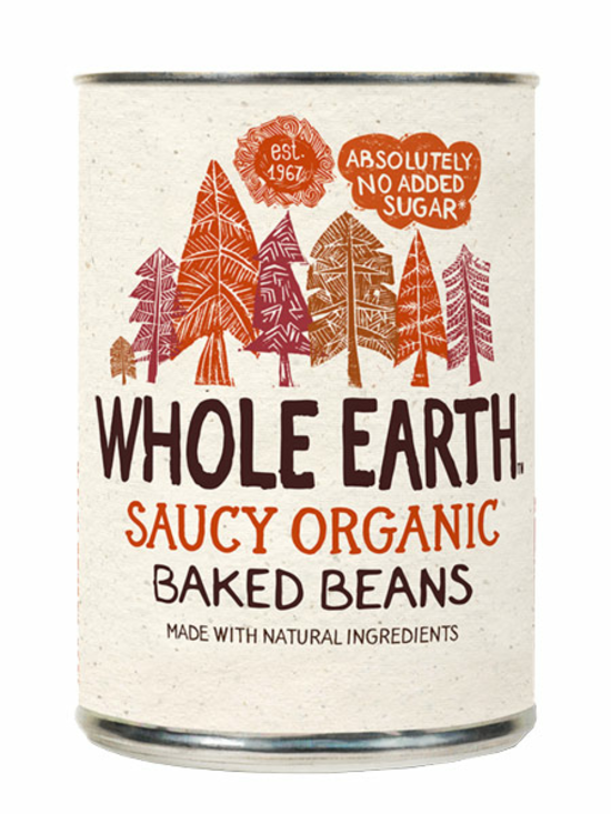 Baked Beans, Organic 420g (Whole Earth)