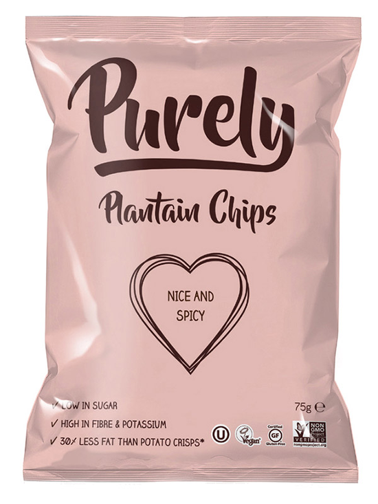 Plantain Chips Nice and Spicy 75g (Purely Plantain)