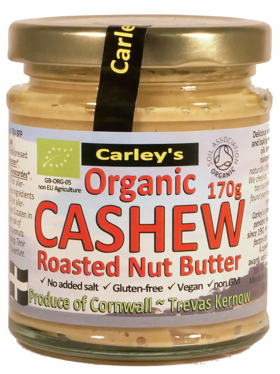 Cashew Nut Butter 170g, Organic (Carley's)
