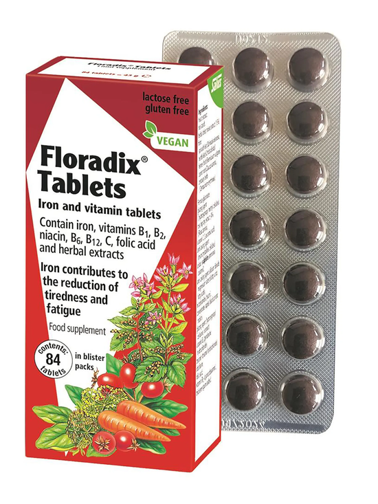 Floradix Iron Tablets, 84 tablets (Floradix) Healthy Supplies