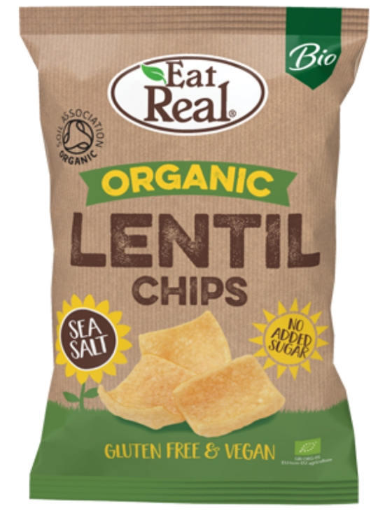 Lentil Chips Sea Salt 100g, Organic (Eat Real)