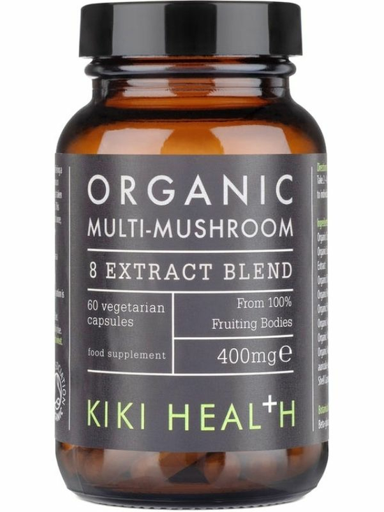 Organic 8 Mushroom Extract Blend 60 capsules (KIKI Health)