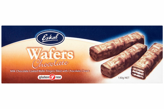 Chocolate Wafers, Gluten-Free 130g (Eskal)