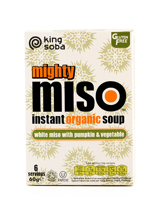 Mighty Miso Pumpkin & Vegetable Instant Soup 60g (King Soba)