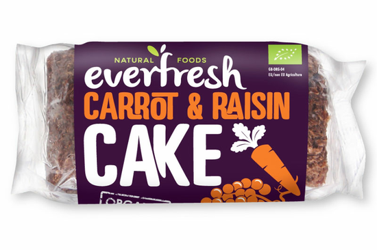 Carrot & Raisin Cake, Organic 350g (Everfresh Natural Foods)