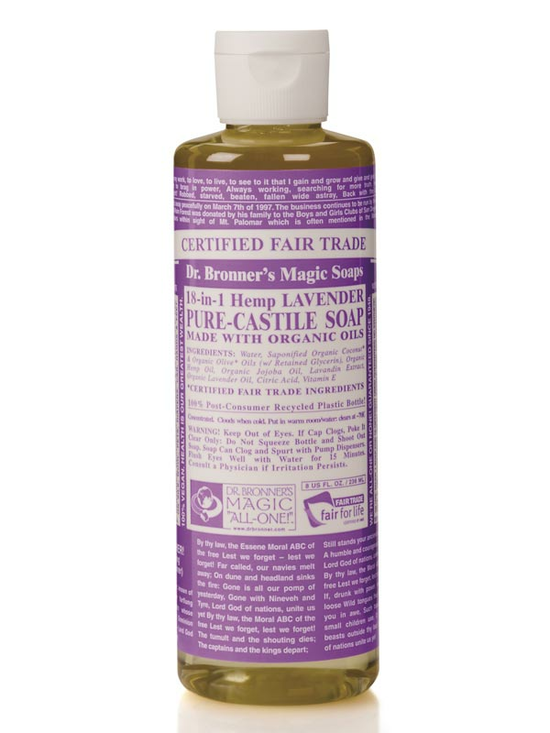 18-in-1 Hemp Lavender Castile Soap 236ml (Dr. Bronner's)