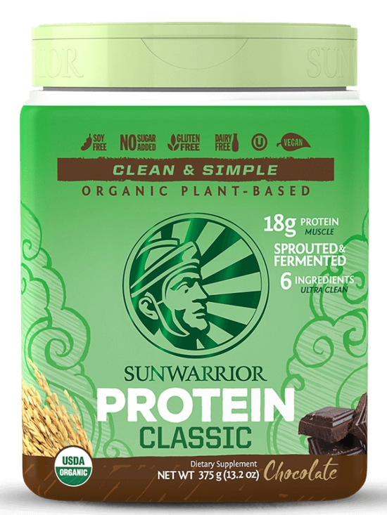 Classic Protein Blend Chocolate Flavour 375g (Sunwarrior)