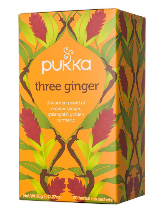 Three Ginger Tea, Organic 20 x Sachets (Pukka)