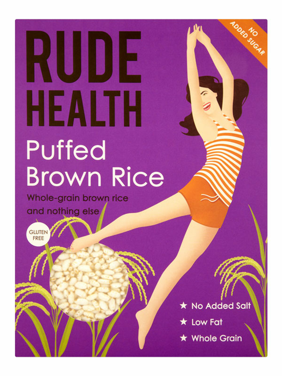 Puffed Brown Rice 225g (Rude Health)