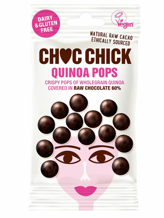 Quinoa Pops in Raw Chocolate 30g (Choc Chick)