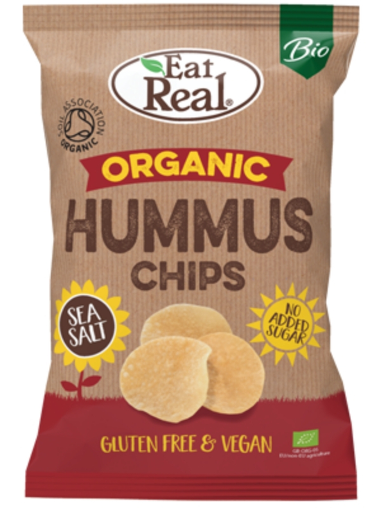 Hummus Chips Sea Salt 100g, Organic (Eat Real)