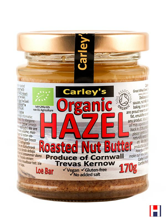 Pure, organic hazelnut butter.<br>Free from salt, sugar and oil.