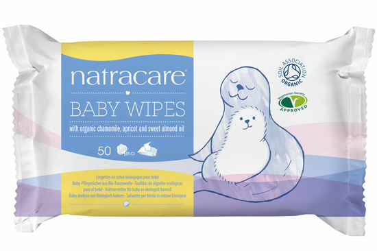 Organic Baby Wipes x50 (Natracare)