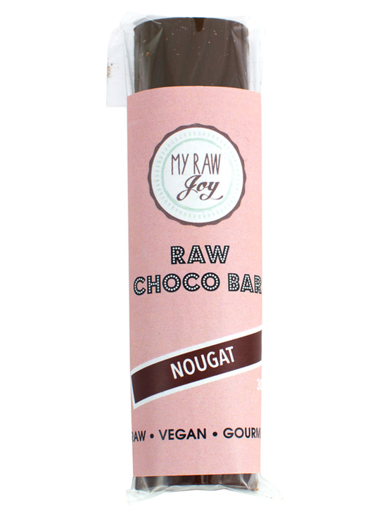 Nougat Vegan Chocolate Bar, Organic 30g (My Raw Joy)