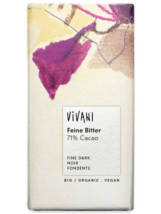 Fine Vegan 71% Dark Chocolate 100g, Organic (Vivani)
