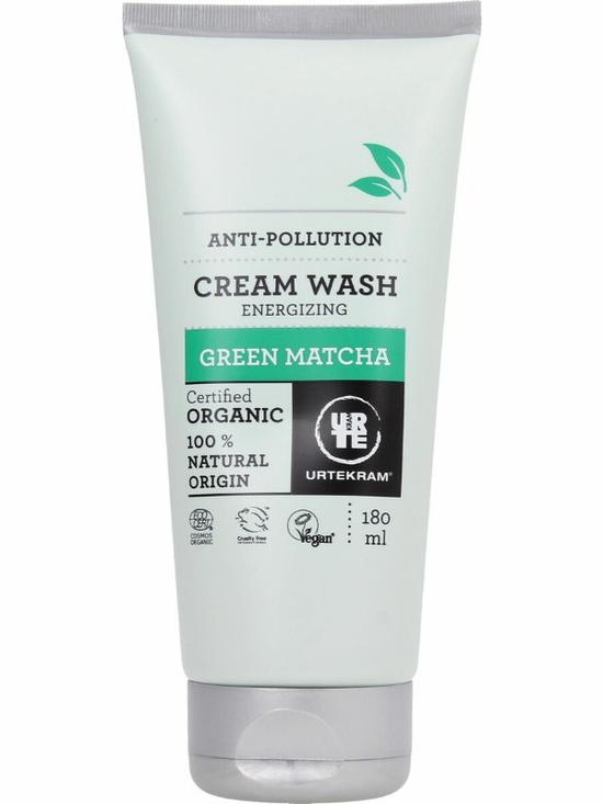 Green Matcha Cream Wash, Organic 180ml (Urtekram)