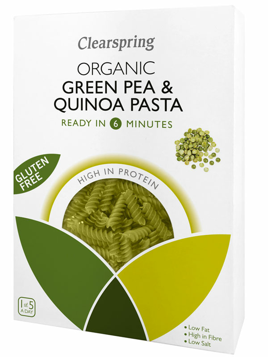 Green Pea & Quinoa Pasta, Organic 250g(Clearspring)