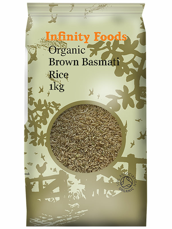 This brown basmati rice has a rough texture<br>that soaks up flavour. Organic.
