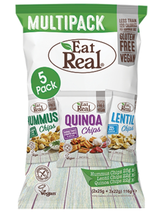 Hummus, Quinoa, and Lentil Multipack 116g (Eat Real)