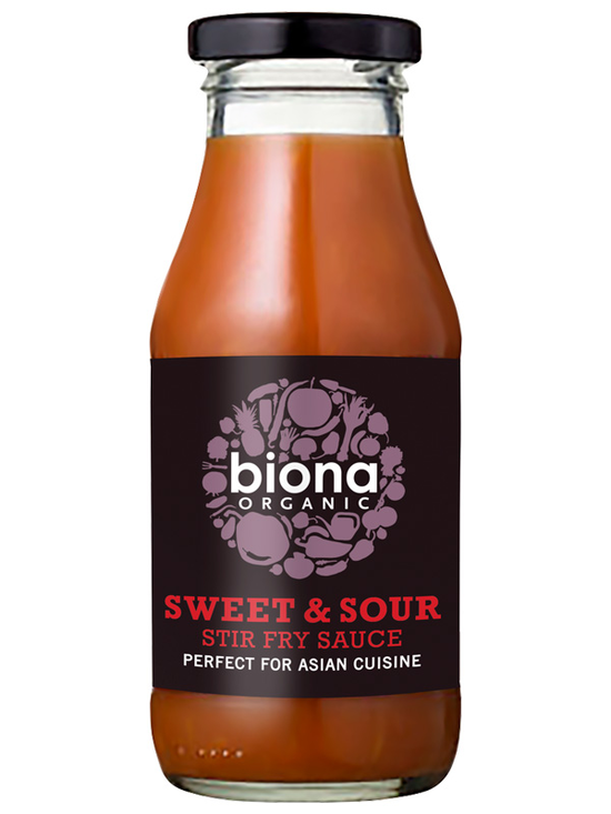 Organic Sweet & Sour Stir Fry Sauce 240ml (Biona)