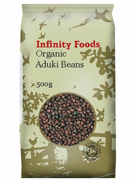 Organic aduki beans from Infinity.
