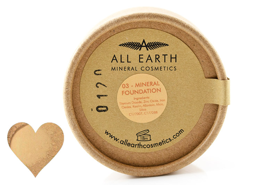 Mineral Foundation shade 03, Eco Pot 8g (All Earth Mineral Cosmetics)
