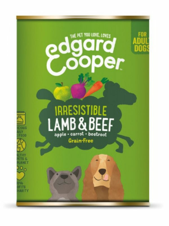 Lamb and Beef With Apple and Beetroot 400g (Edgard & Cooper)