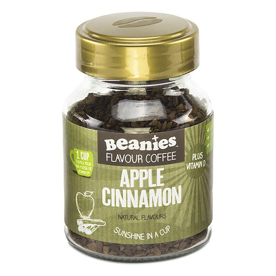 Apple and Cinnamon Coffee with added Vitamin D, 50g (Beanies Coffee)
