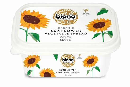 Organic Sunflower Vegetable Margarine 500g (Biona)