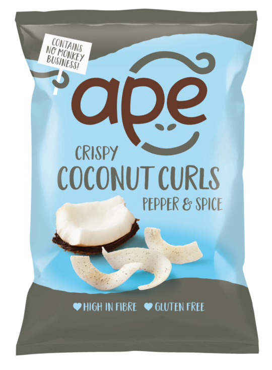 Coconut Curls with Pepper and Spice, 20g (Ape Snacks)