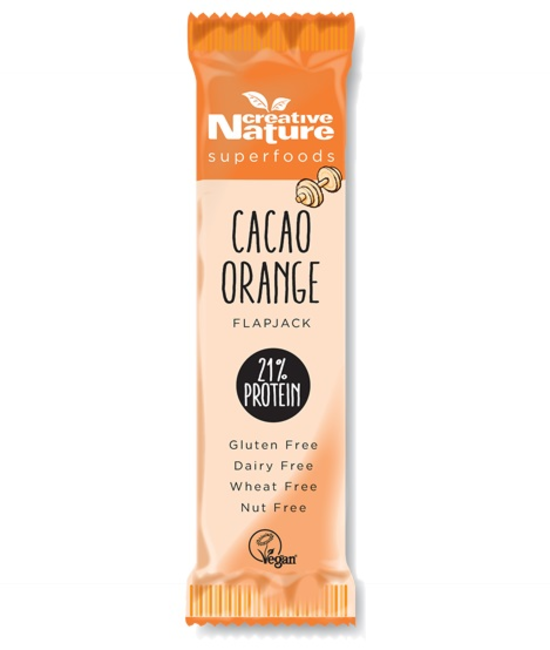Cacao Orange High Protein Flapjack, 40g (Creative Nature)