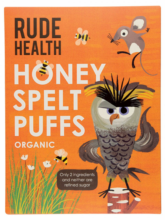 Organic Honey Spelt Puffs 175g (Rude Health)