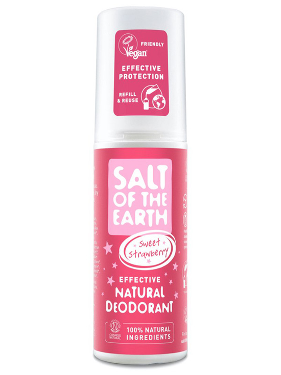 Sweet Strawberry Natural Deodorant Spray 100ml (Salt Of the Earth)
