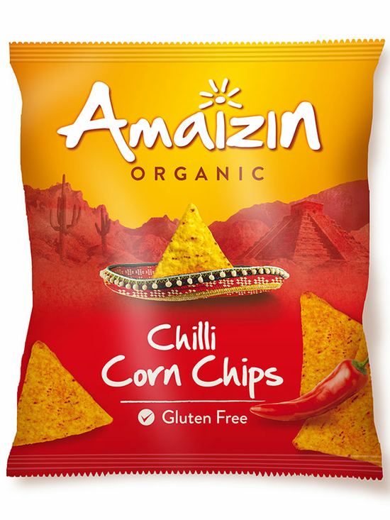 Chilli Corn Chips, Gluten-Free 75g (Amaizin)
