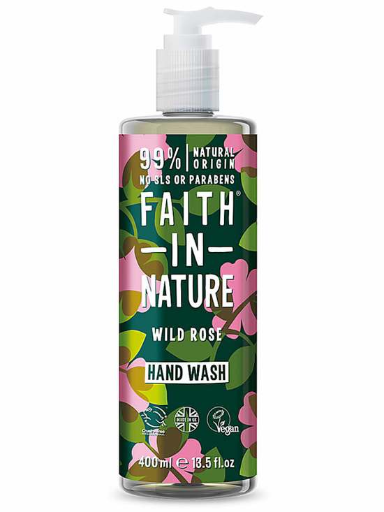 Wild Rose Hand Wash 400ml (Faith in Nature)