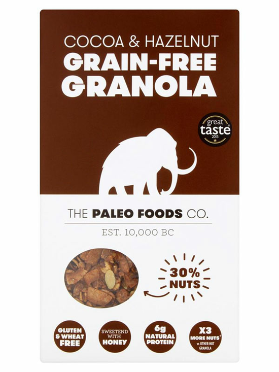 Cocoa & Hazelnut Paleo Granola 285g (The Paleo Foods Co.) Healthy
