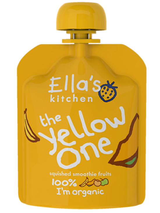 Stage 2 The Yellow One Smoothie, Organic Single Pouch 90g (Ella's Kitchen)