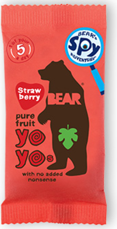 Strawberry YoYo's 100% Fruit Snack 2x10g (Bear)
