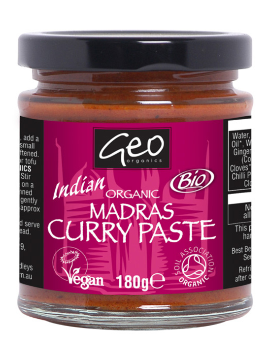 Madras Curry Paste, Organic 180g (Geo Organics)