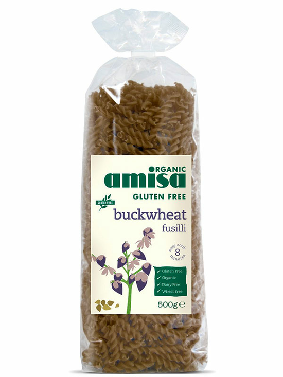 Buckwheat Fusilli, Gluten Free, Organic 500g (Amisa)