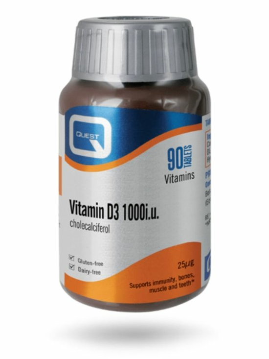 Vitamin D3 1000 i.u 90 tablet (Quest)