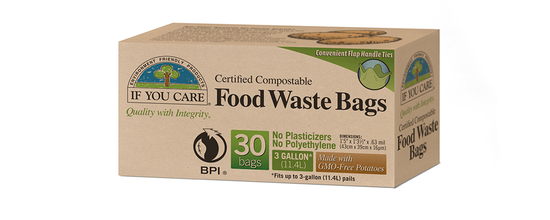 Kitchen Food Waste Bags, 30 bags (If You Care)