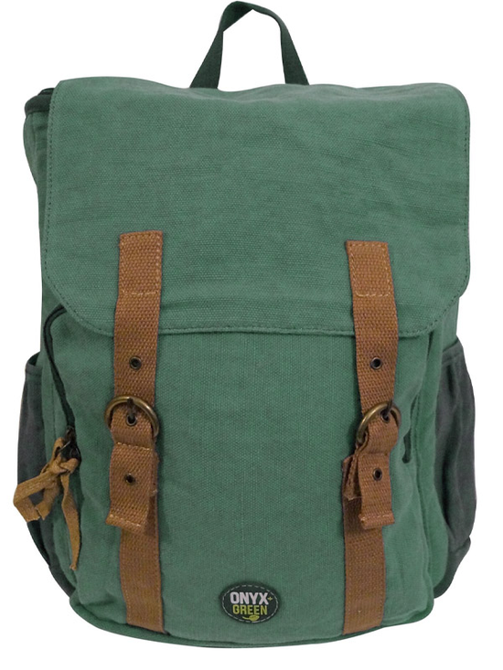 Ramie Leaf and Jute Backpack Green (Onyx and Green)
