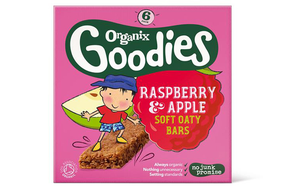 Raspberry and Apple Goodies Oat Bar 6x30g (Organix)