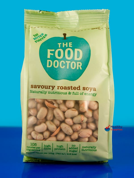 Dry Roasted Soya Nuts 175g (Food Doctor)