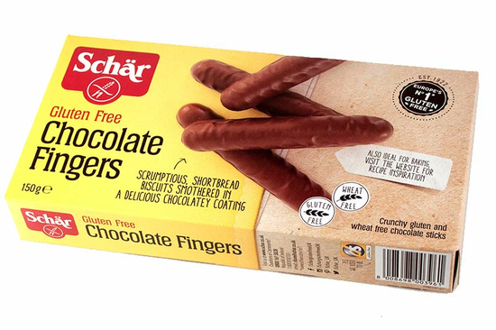 Chocolate Fingers 150g (Schär)